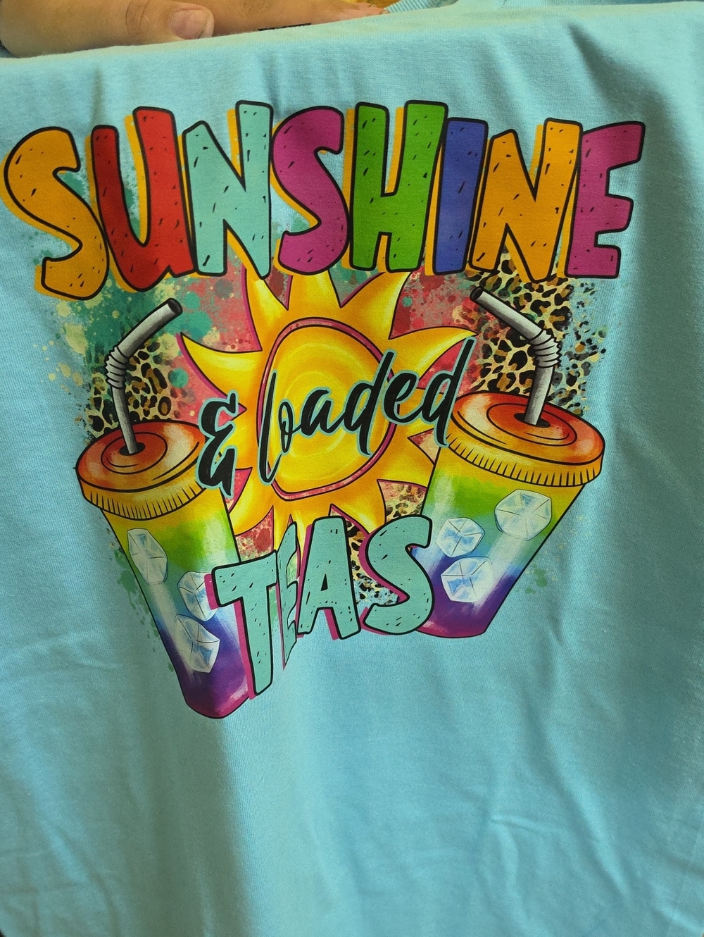 NaNa Aqua 'Sunshine & Iced Teas' Short Sleeve Tee